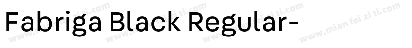 Fabriga Black Regular字体转换
